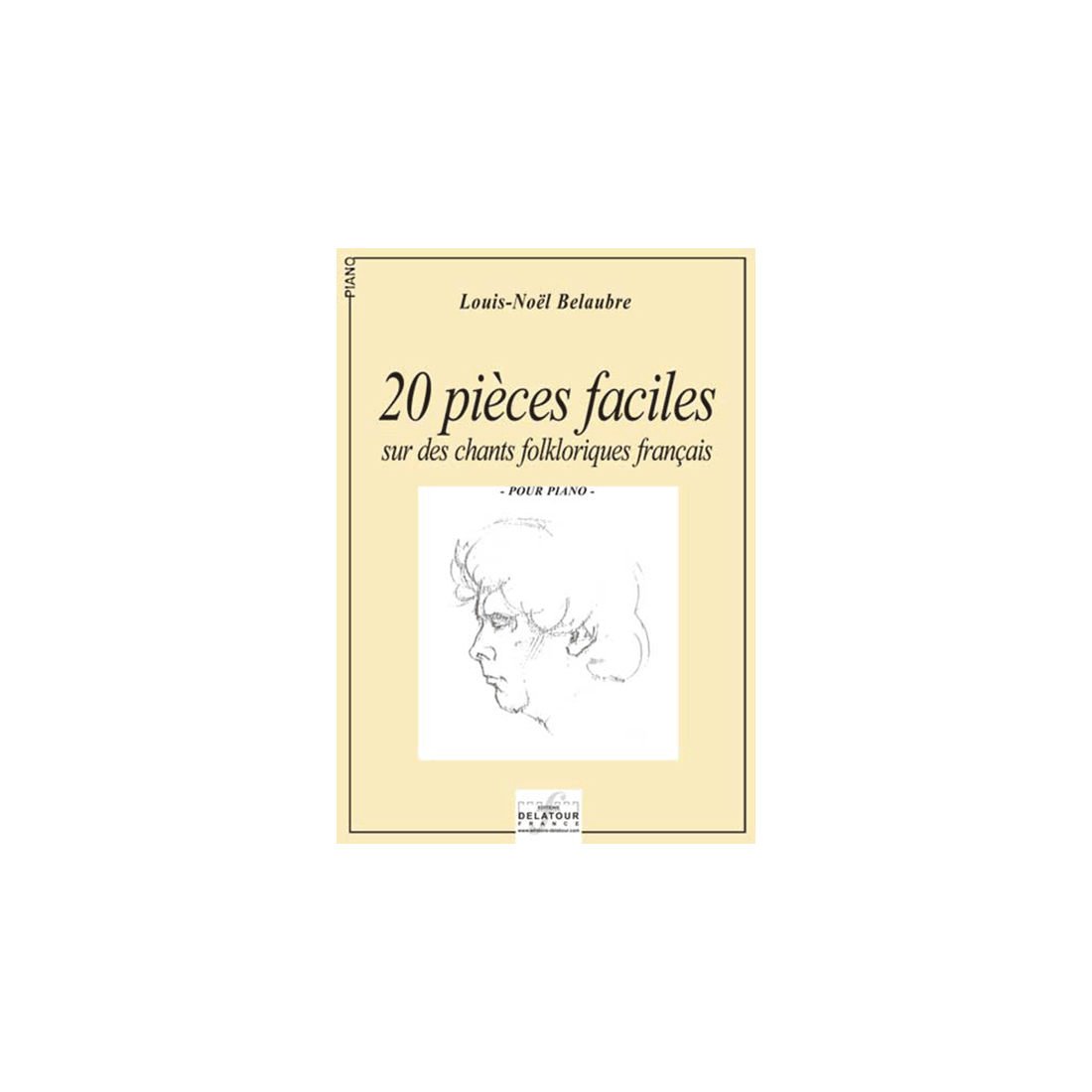 20 leichte Stücke auf Französisch Volkslieder für Klavier