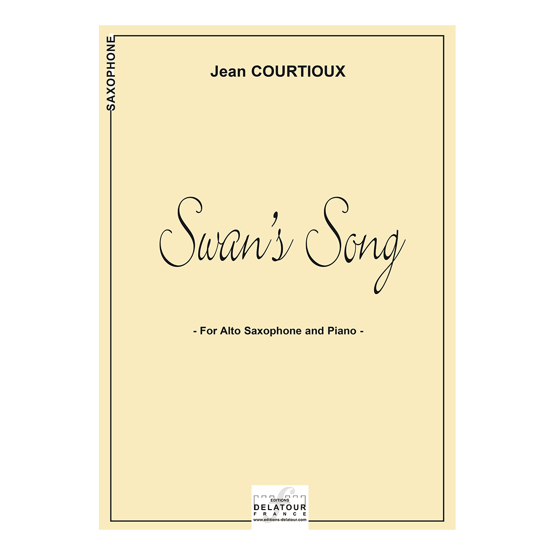 Swan's song pour saxophone alto et piano