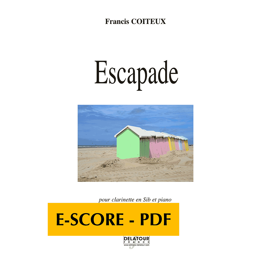 Escapade für Klarinette und Klavier - E-score PDF