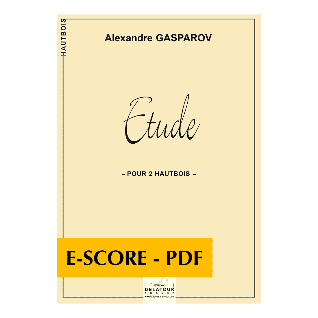 Etude pour 2 hautbois - E-score PDF
