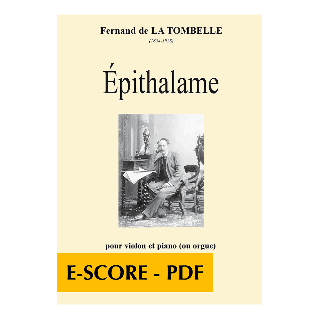 Epithalame pour violon et piano (ou orgue) - E-score PDF
