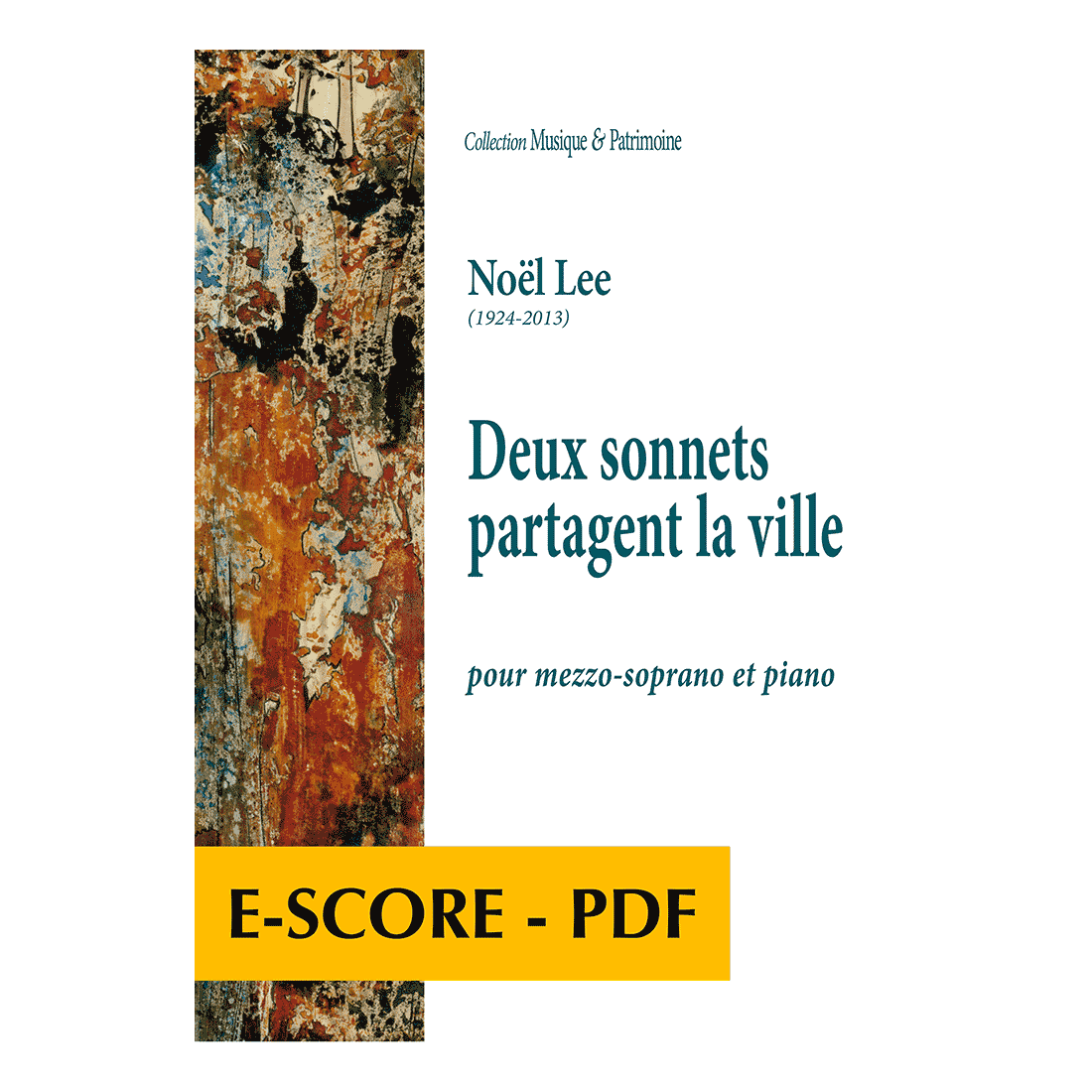 Deux sonnets partagent la ville pour mezzo-soprano et piano - E-score PDF