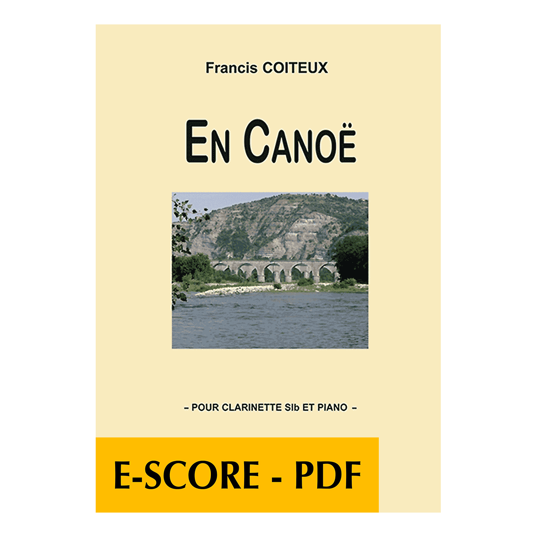 En canoë für Klarinette und Klavier - E-score PDF