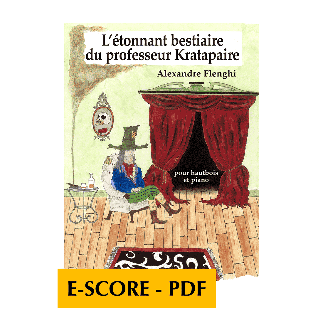 L'étonnant bestiaire du professeur Kratapaire pour hautbois et piano - E-score PDF