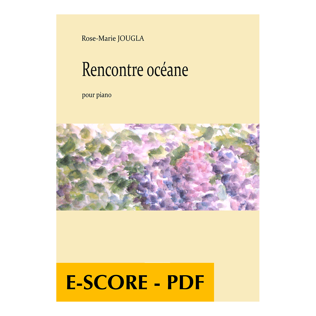 Rencontre océane für Klavier - E-score PDF